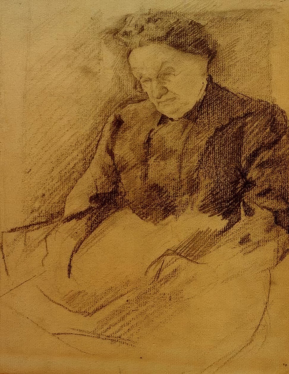Porträtt av Katharina Koehler av August Macke
