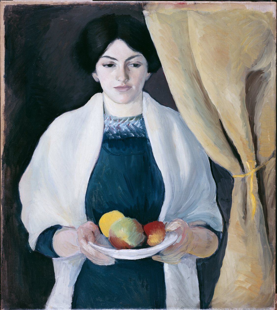 Porträtt med äpplen (Portrait of the Artist