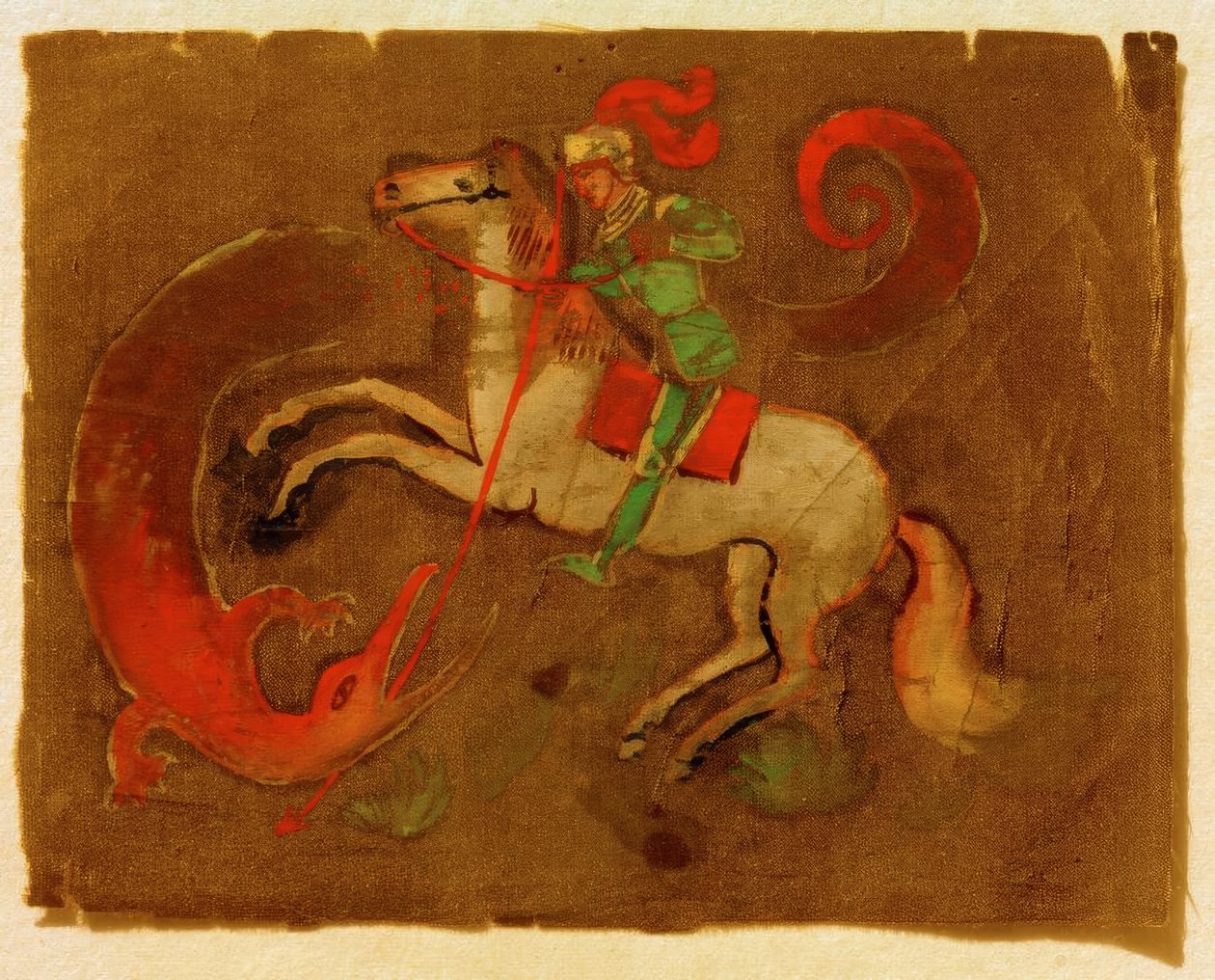 Riddaren George och draken av August Macke