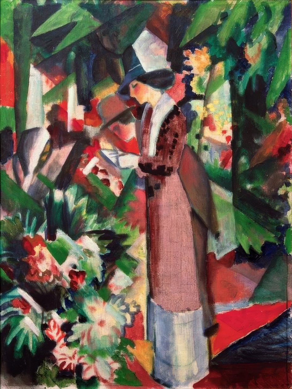 Gå i blommor av August Macke