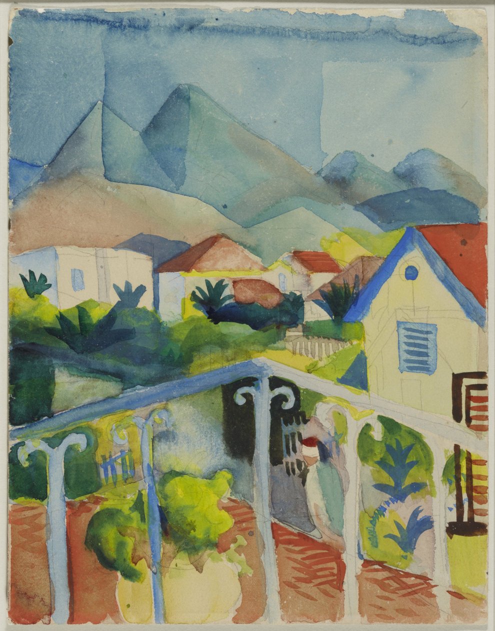 St. Germain nära Tunis av August Macke