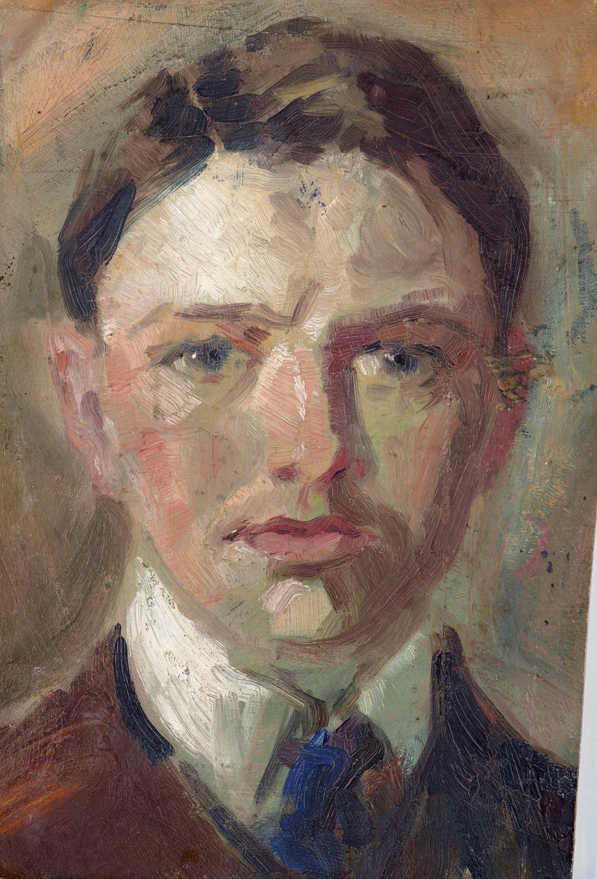 Studie till ett självporträtt av August Macke