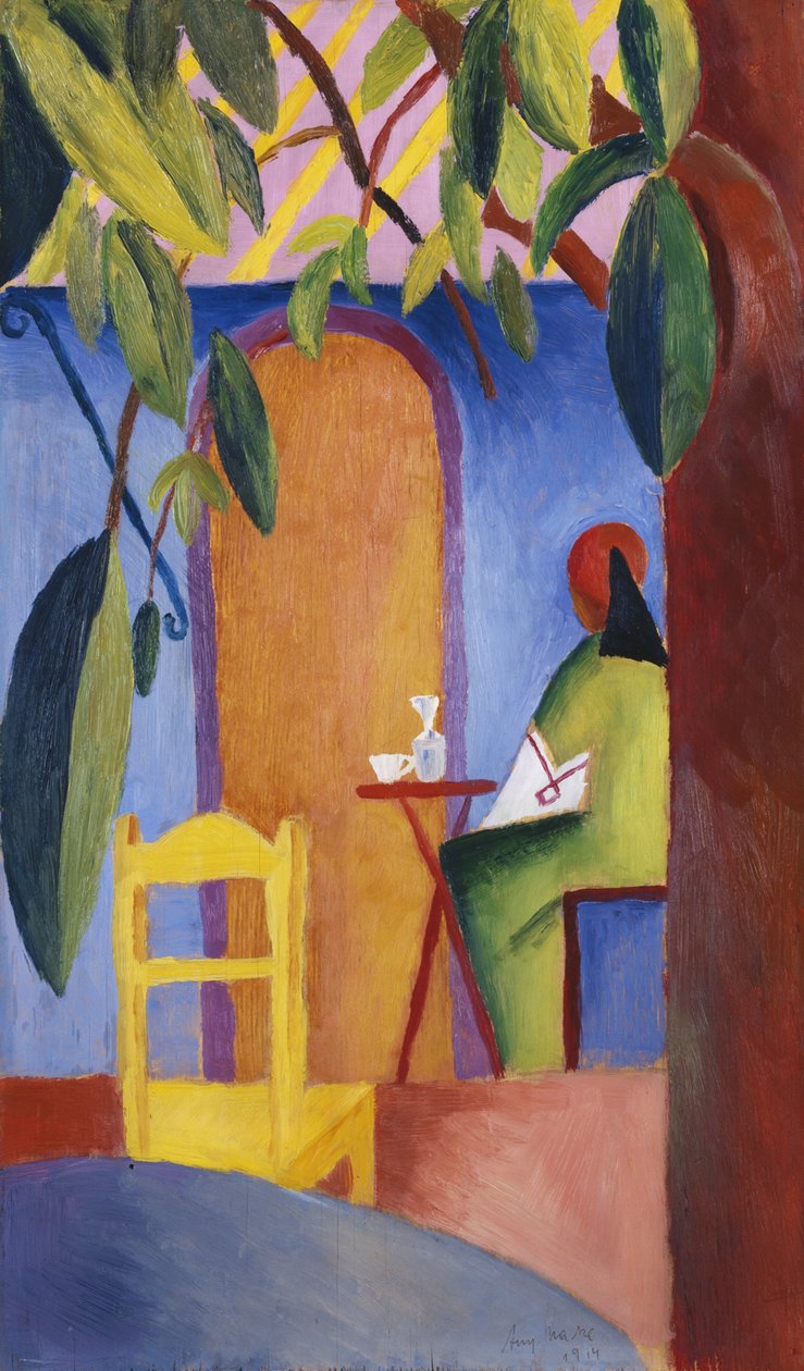 turkiskt café av August Macke
