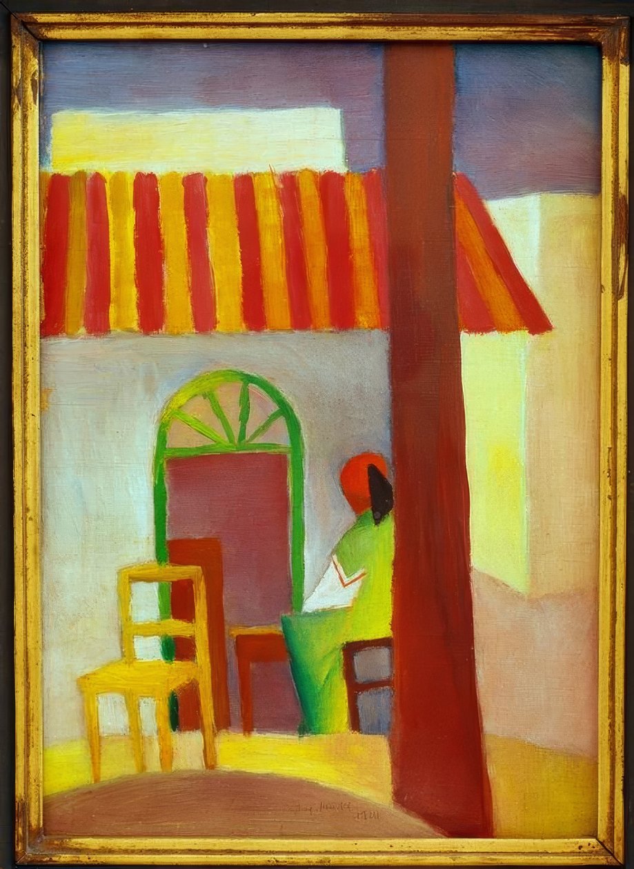 Turkiskt kafé I. av August Macke