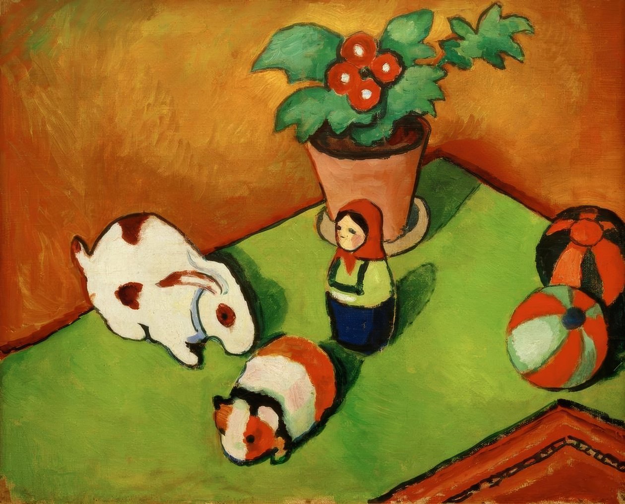 Lilla Walters leksaker av August Macke