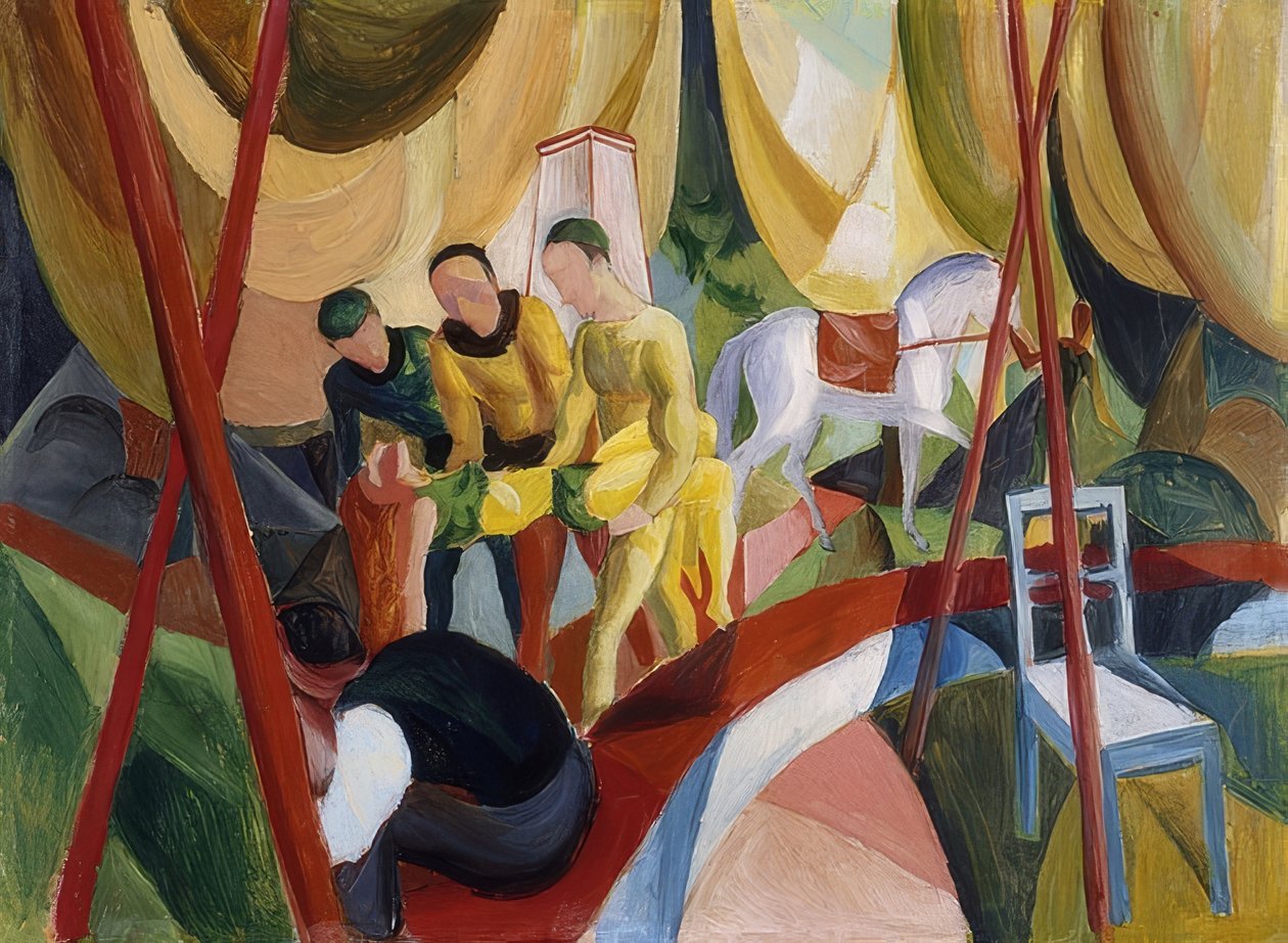 Cirkus. 1913 av August Macke