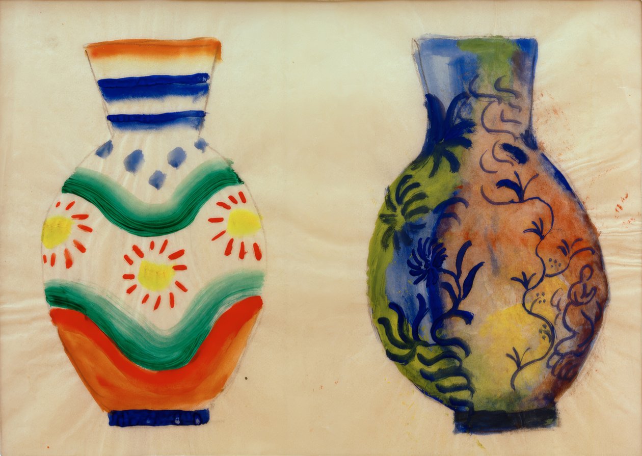 Två bukvaser av August Macke