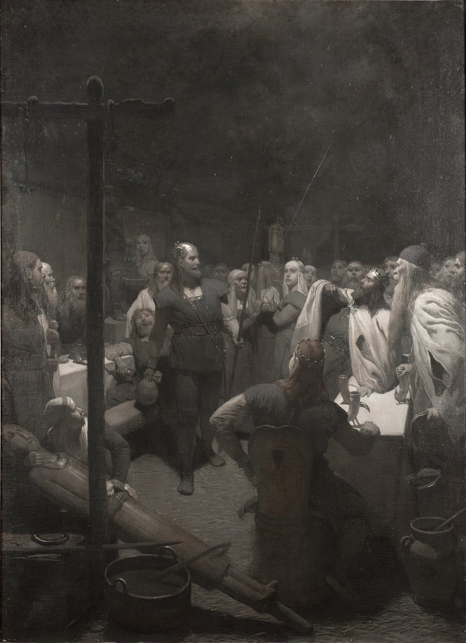 Balders bål (ur Frithiofs saga) av August Malmström
