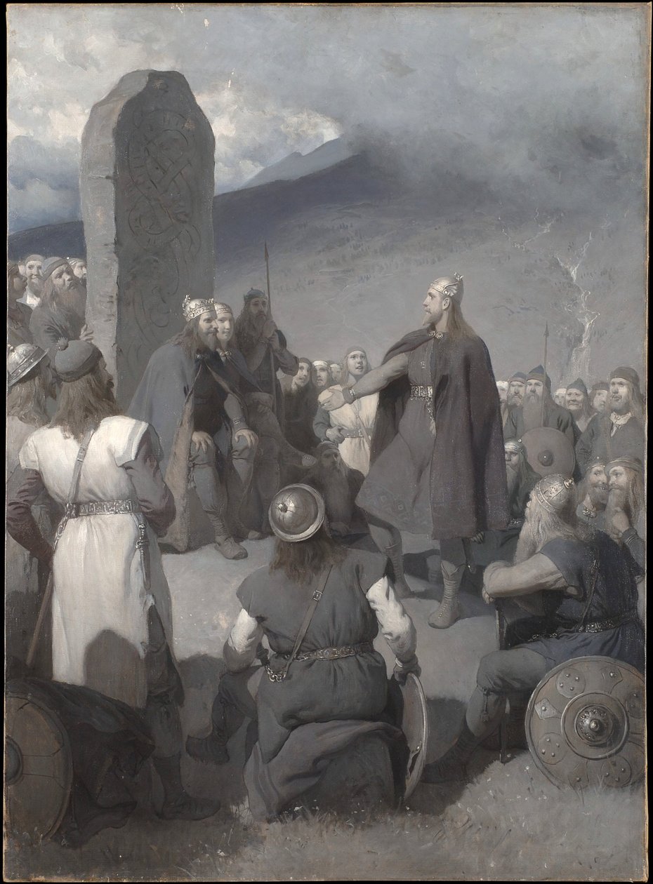 Frithiofs frieri (ur Frithiofs saga) av August Malmström