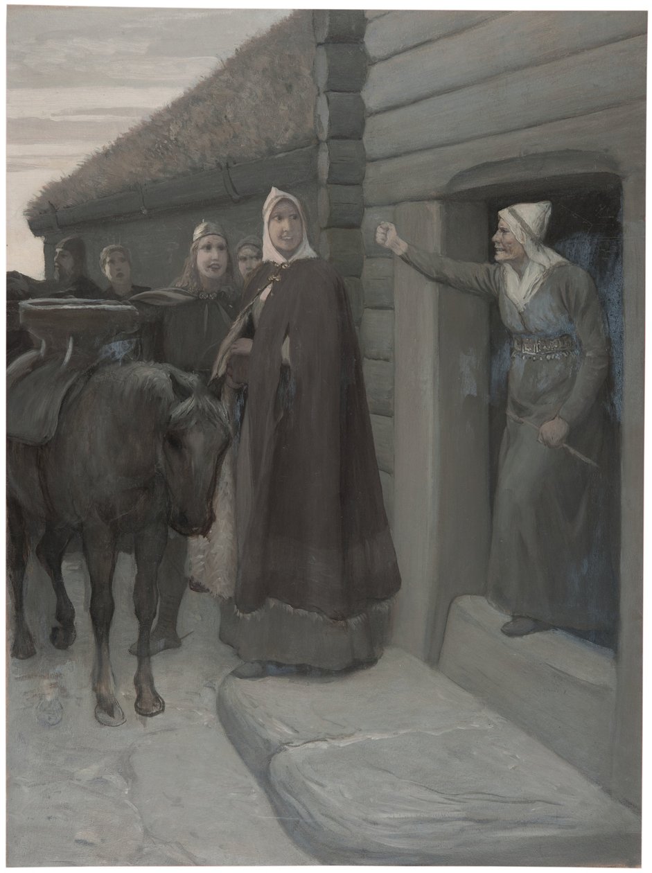 Illustration till Njalsaga av August Malmström