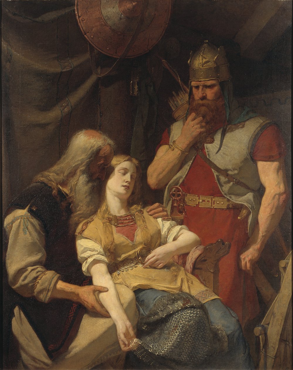 Orvar Oddr annonce a Ingeborg la mort de Hjalmar - Oervar-Oddr informs Ingeborg about Hjalmar