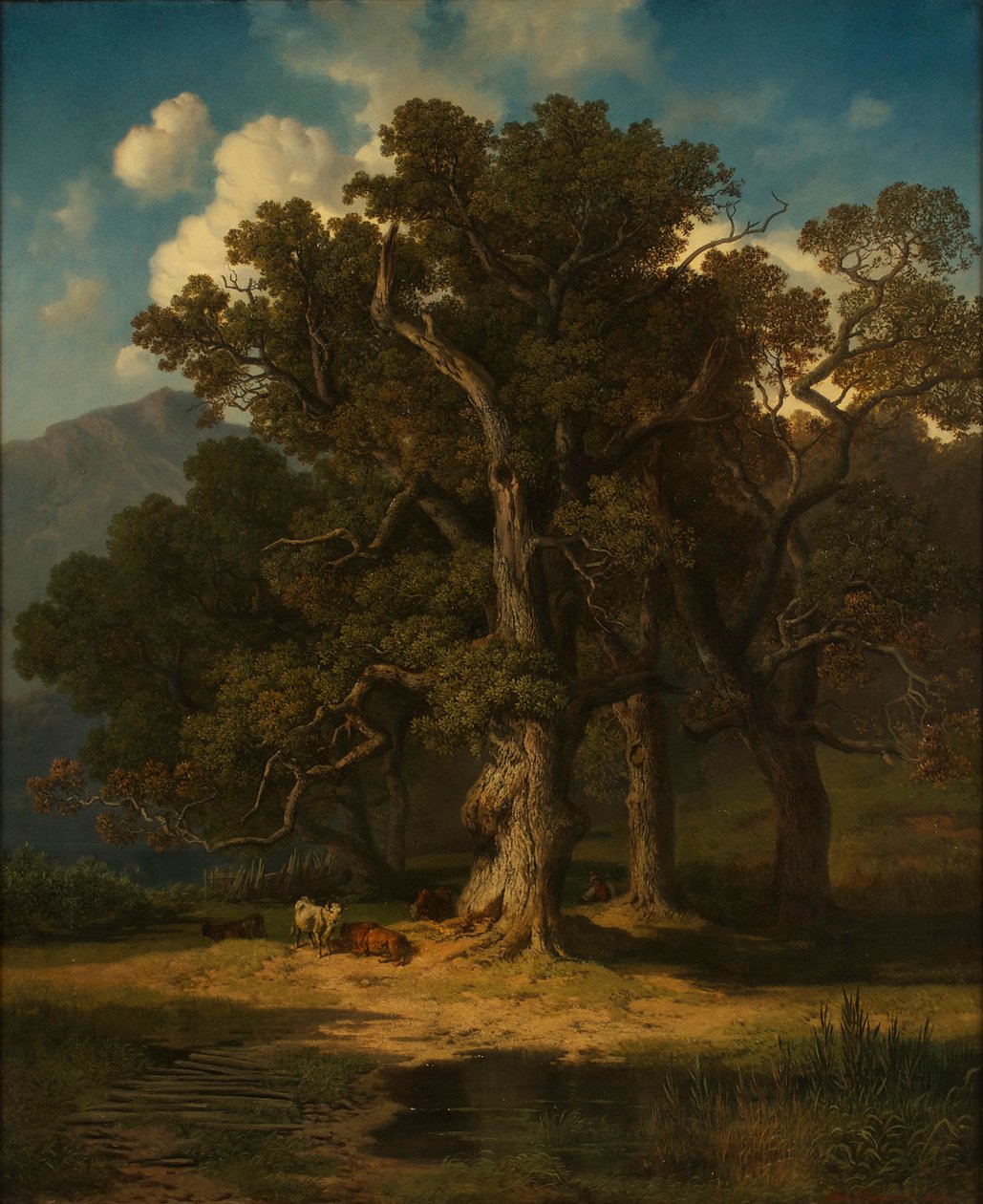 skogslandskap av August Maximilian Zimmermann