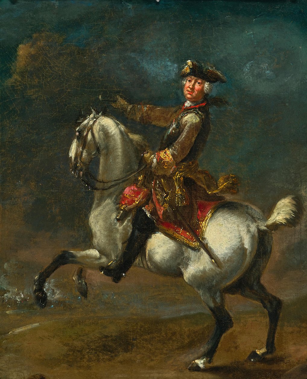 August Querfurt Prins Karl August Friedrich av Waldeck-Pyrmont Skiss av August Querfurt