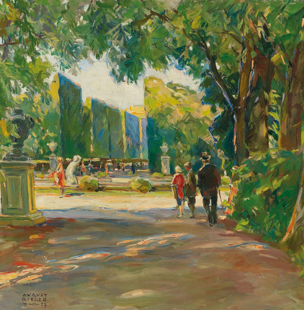 I parken vid slottet Schönbrunn av August Rieger