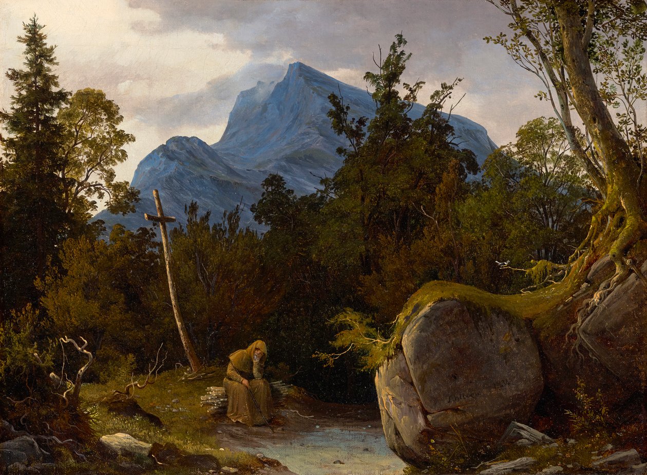 munk i bergen av August Wilhelm Ahlborn