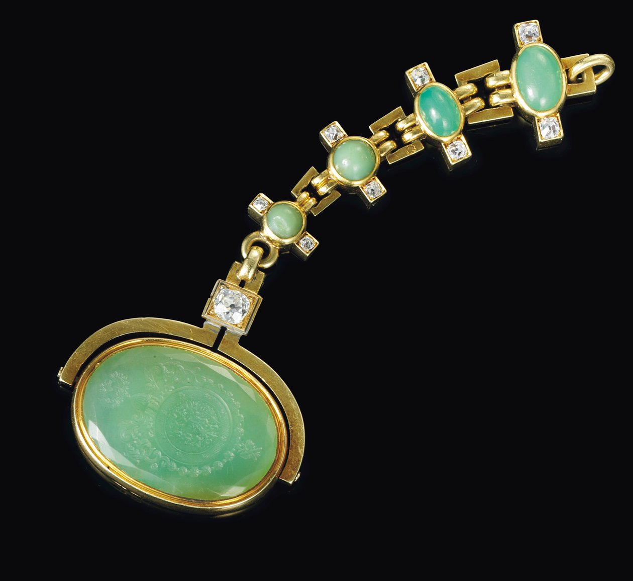 Juvelförsedd svängtätning av Faberge, ca 1890 av August Wilhelm Holmström
