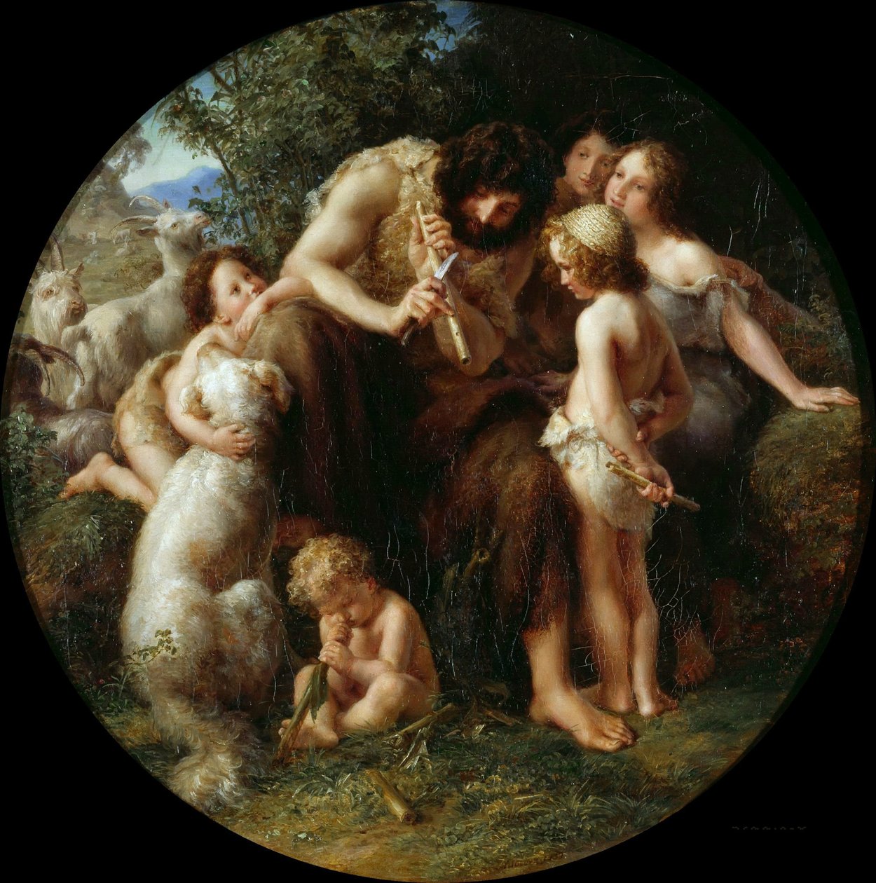 Jubal, flöjtens fader, 1839. av August von Kloeber