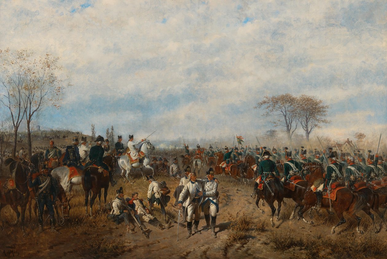 August von Maly Ärkehertig Karl vid slaget vid Aldenhoven av August von Maly