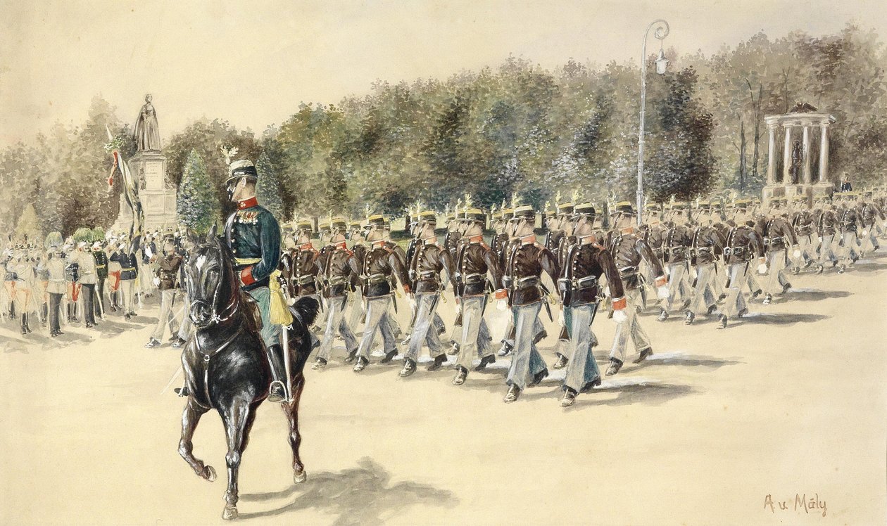 Maly Defilade från den akademiska bataljonen av August von Maly