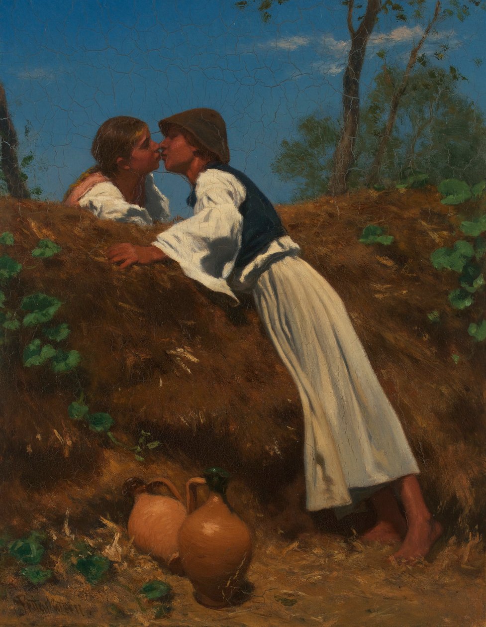 Kyssen II av August von Pettenkofen