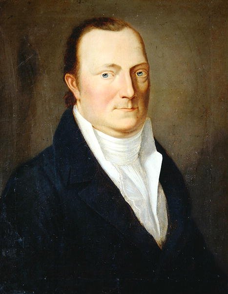 Porträtt av polisens ordförande Ludwig von Manger, ca 1825 (olja på duk) av August von der Embde