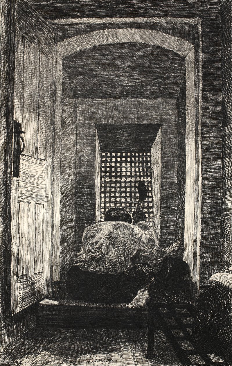 Illustration från "La Rue a Londres", pub. av G. Charpentier et Cie, 1884 av Auguste Andre Lancon