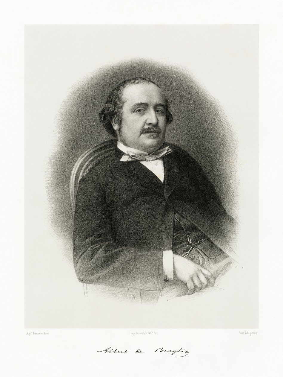 Jacques Victor Albert, prins de Broglie, 1865-66 av Auguste Charles Lemoine
