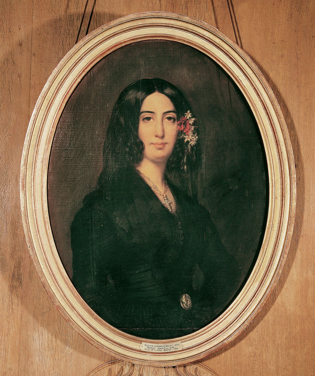 Porträtt av George Sand (1804-76) av Auguste Charpentier