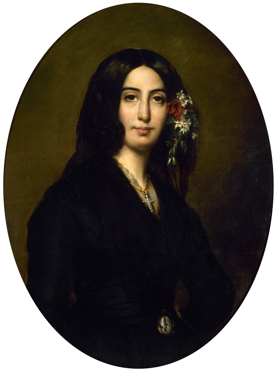 Portrait of George Sand av Auguste Charpentier