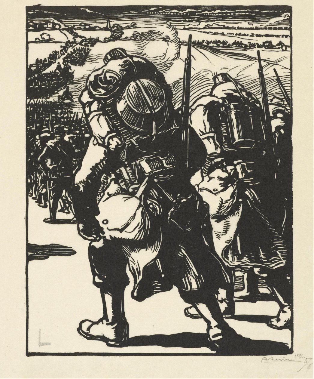 Le Concentration (koncentrationen av trupper) av Auguste Louis Lepère