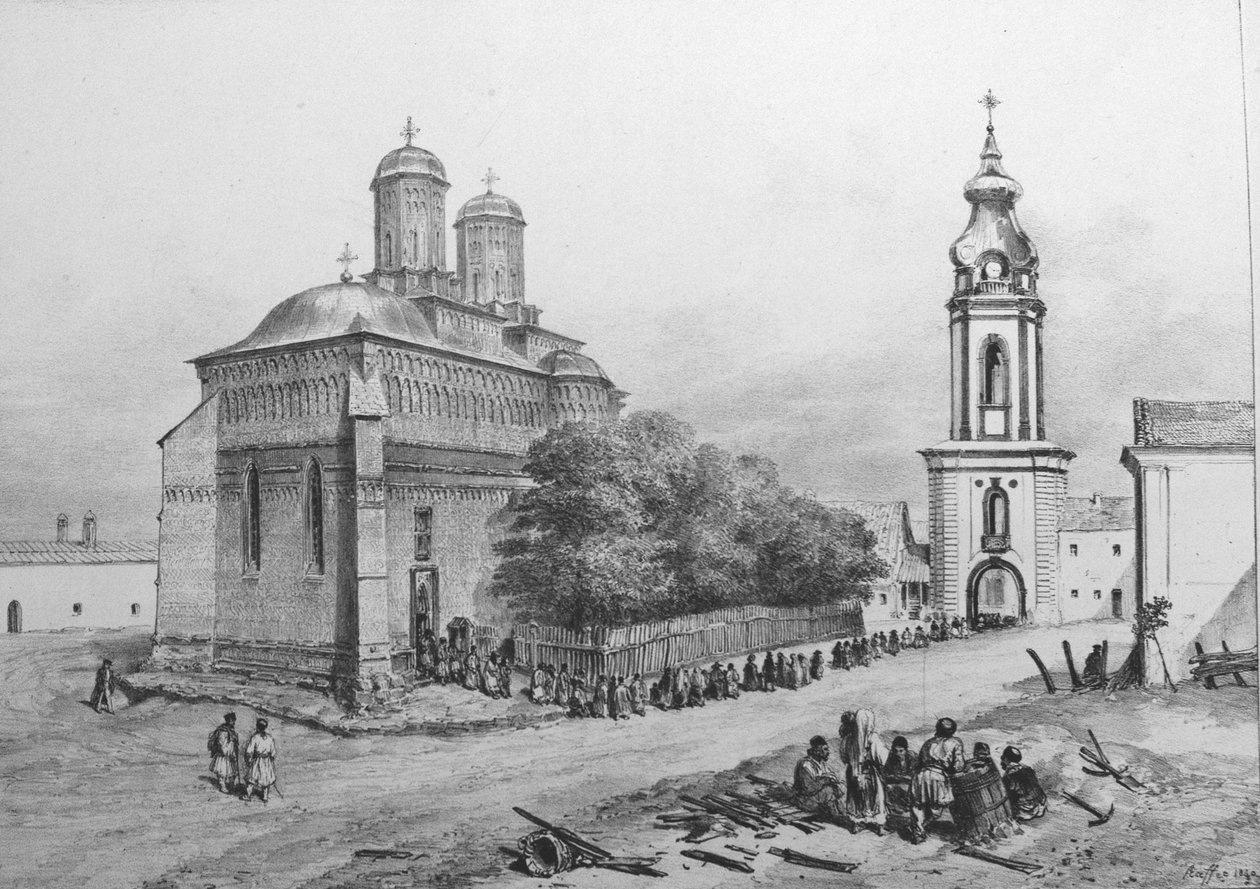 Tre heliga hierarker kloster av Auguste Raffet