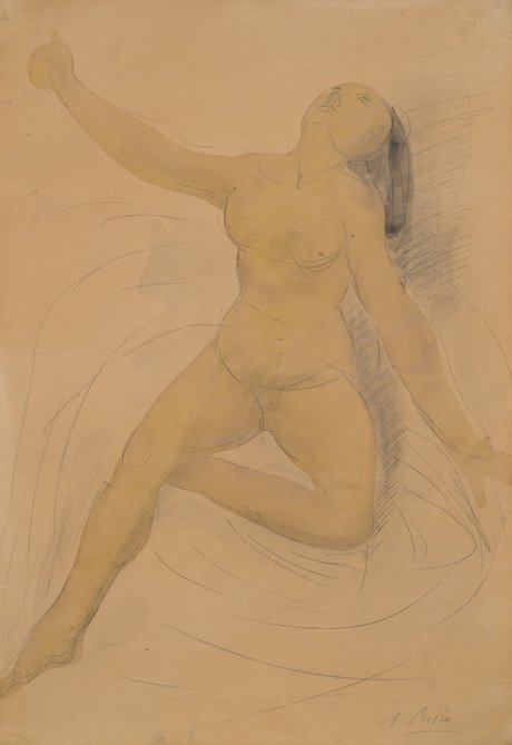  The female modeln: n  av Auguste Rodin