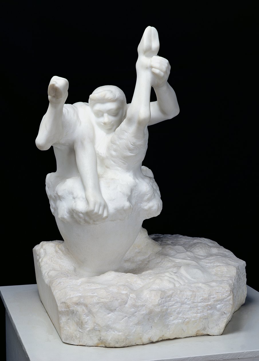Bacchus med en kar, 1904 (marmor) av Auguste Rodin