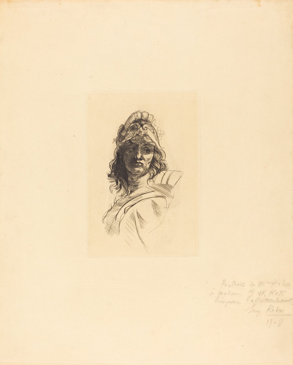 Buste de Bellone av Auguste Rodin