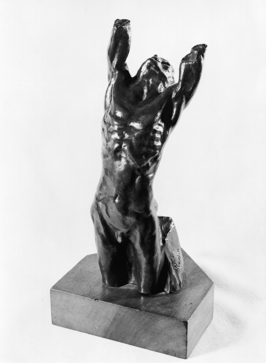 Desperate Adolescent, eller Narcissus, 1885-90 (brons) av Auguste Rodin