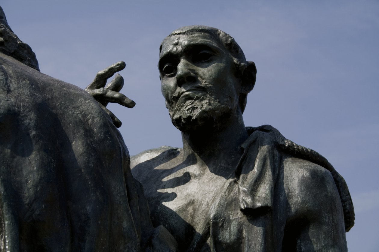 Detalj av borgarna i Calais, färdig 1889 brons se 340531 av Auguste Rodin