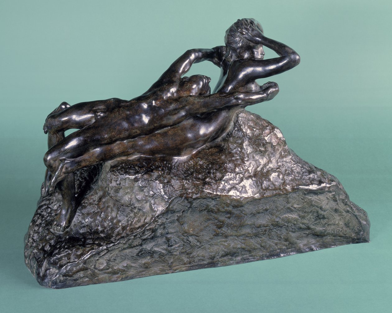Love Fleeing, 1883-84 (brons) av Auguste Rodin
