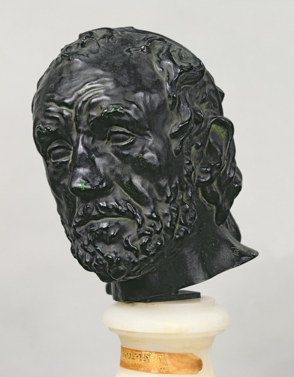 Man med en bruten näsa, 1865 (brons) av Auguste Rodin