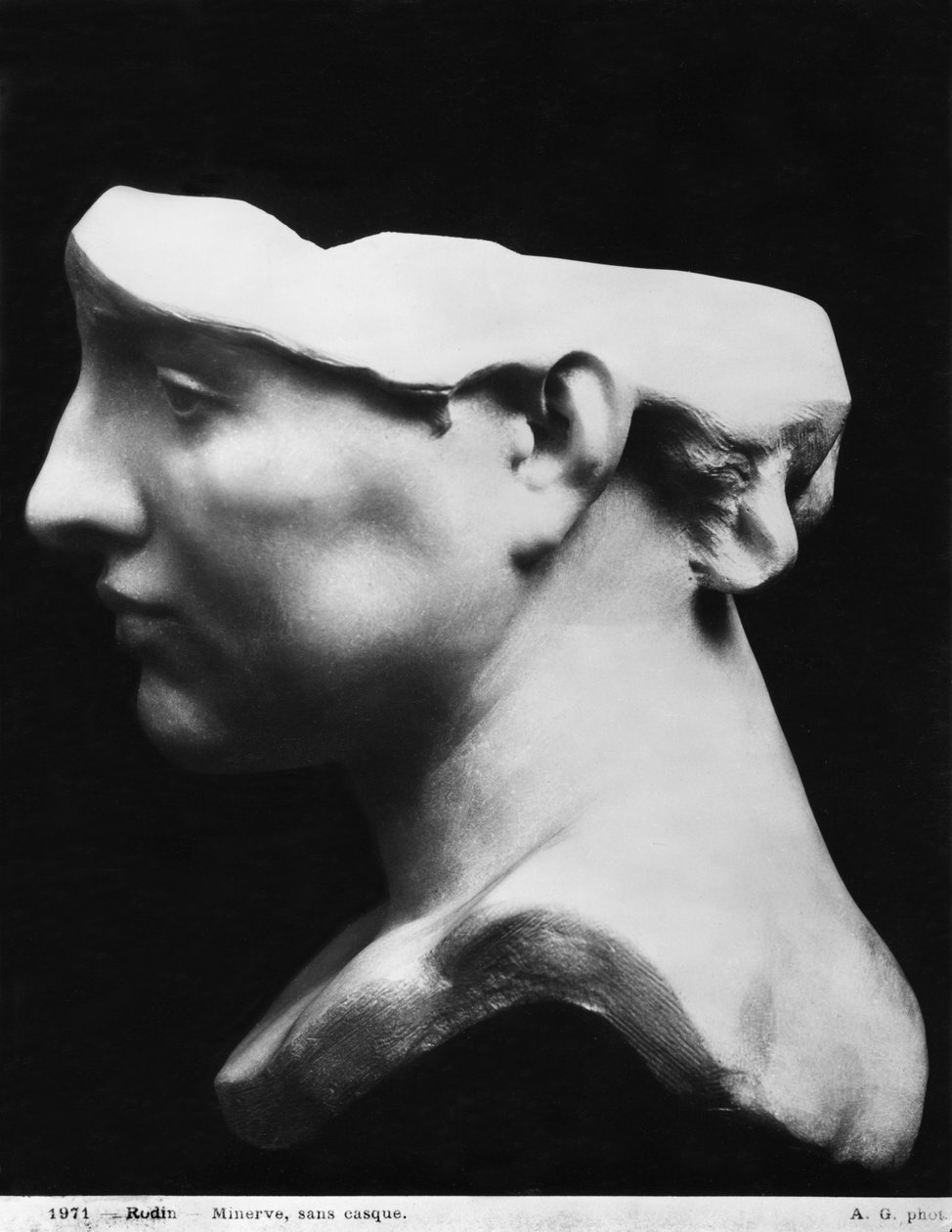 Minerva utan hjälm, 1896 (marmor) (se även 414549) av Auguste Rodin