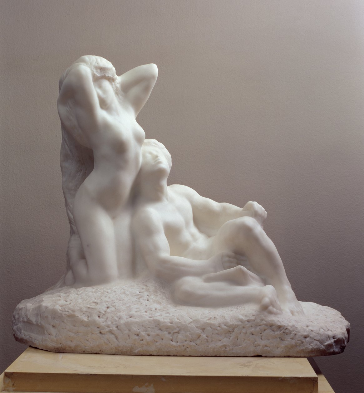 Poet och musa, ca 1905 (marmor) av Auguste Rodin