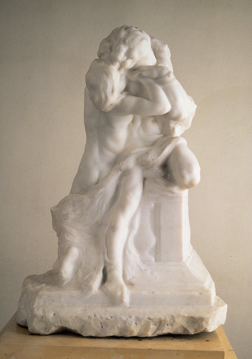 Romeo och Julia, 1905 (marmor) (baksidan av 183886) av Auguste Rodin