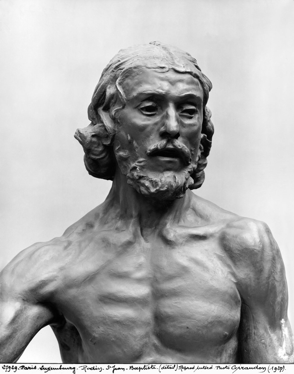 Johannes Döparen, 1878-80 (detalj) (se även 279787) (brons) av Auguste Rodin