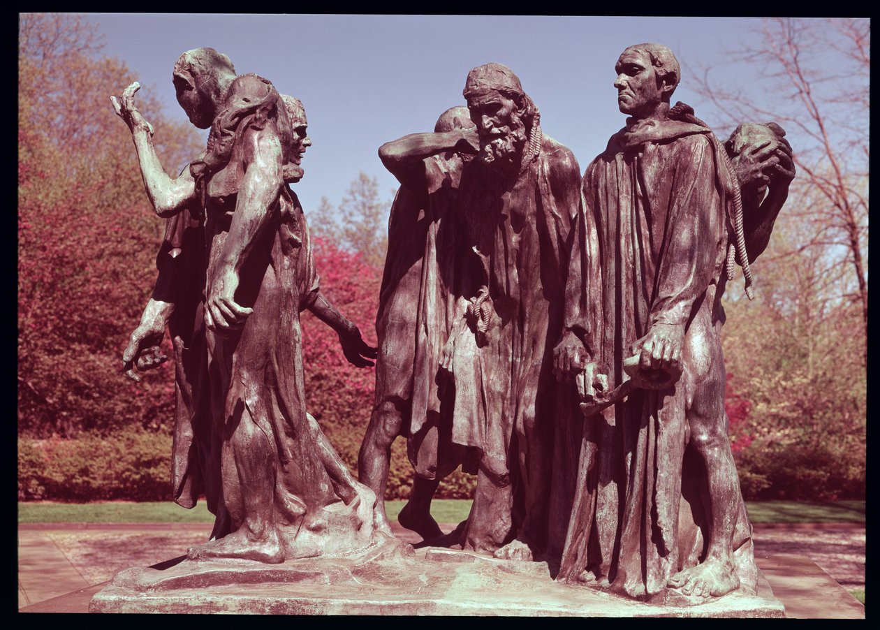 Borgarna i Calais (brons) av Auguste Rodin
