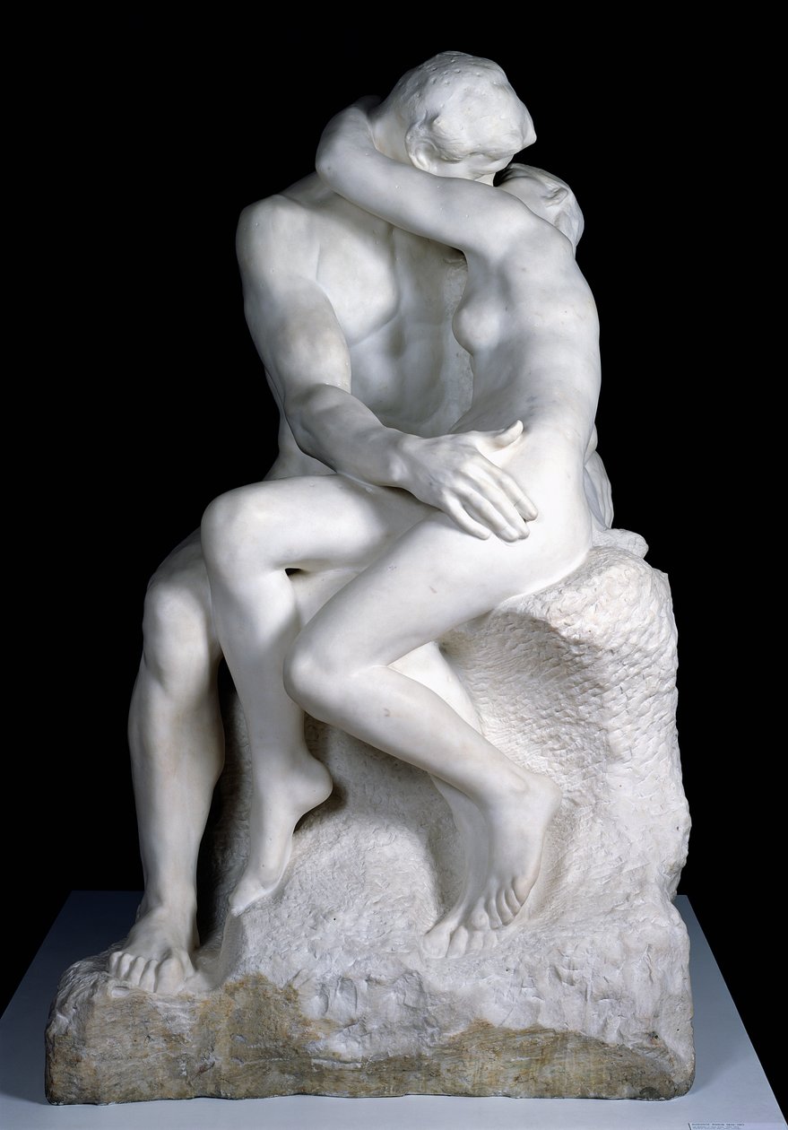 Kyssen, 1888-98 (marmor) (se även 190950) av Auguste Rodin