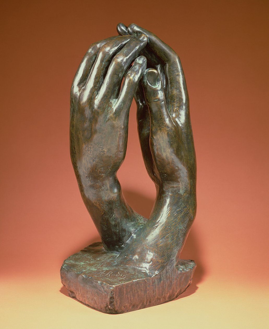 Hemligheten, ca 1910 (brons) (se även 167161) av Auguste Rodin