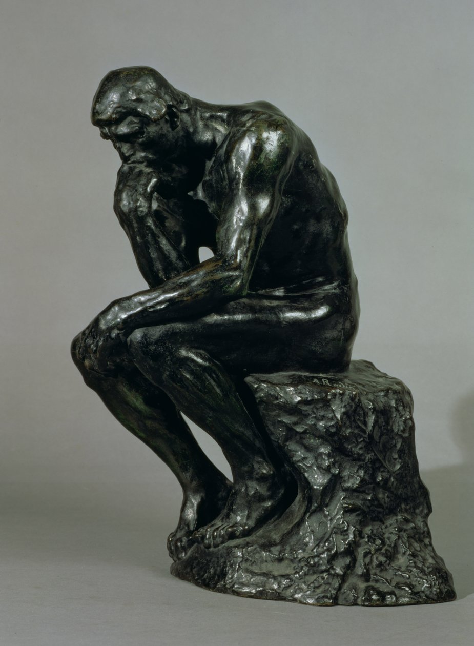 Tænkeren (bronze) swed av Auguste Rodin
