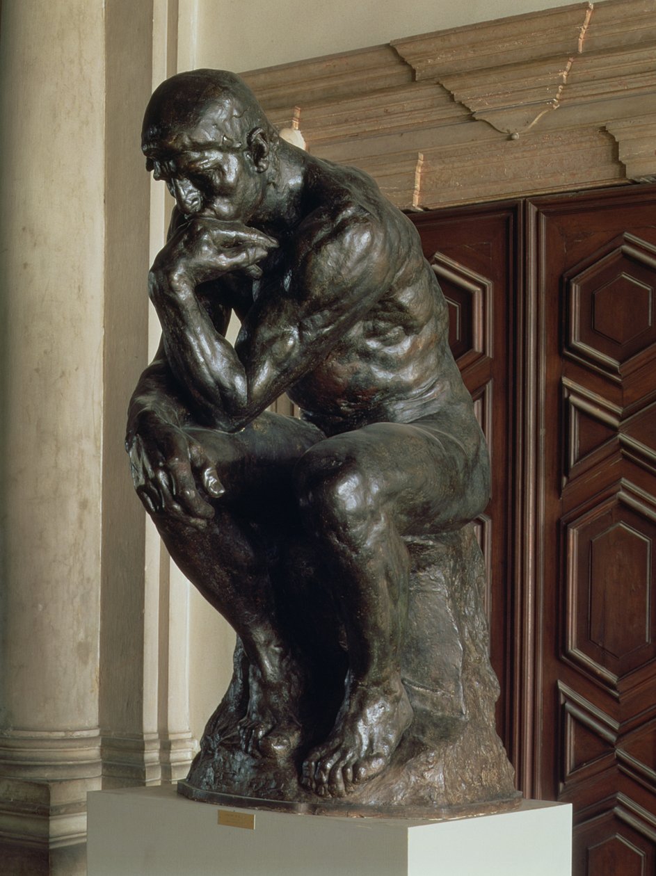 Tänkaren (brons) av Auguste Rodin