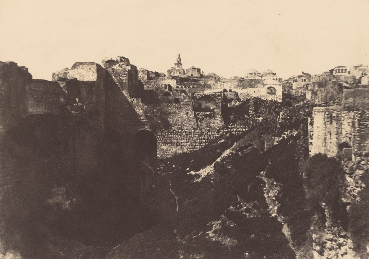 Jerusalem. Inhägnad av templet. Probatpool 1 av Auguste Salzmann