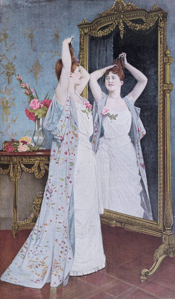 Toaletten, 1890 av Auguste Toulmouche
