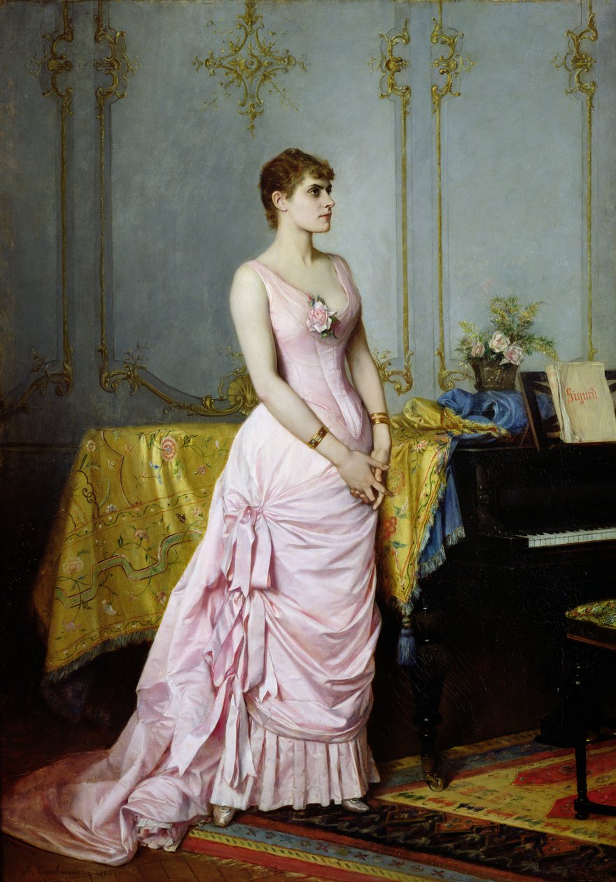 Porträtt av Rose Caron (1857-1930) 1886 av Auguste Toulmouche